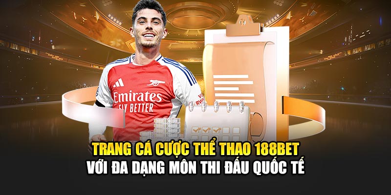 Trang cá cược thể thao 188BET với đa dạng môn thi đấu quốc tế